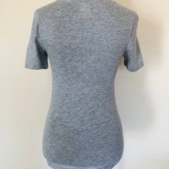 Victoria's Secret Gray Tee with Purple Sequin Accents - Picture 4 of 5